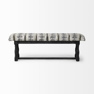 Mercana Denison Stylish Accent Bench with Comfortable Cushion and Durable Mango Wood Base for Any Room Decor 68461