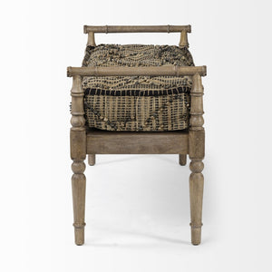 Mercana Fullerton Stylish Accent Bench for Entryway or Living Room - Boho-Inspired Comfort & Modern Design 68457