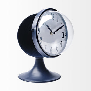 Mercana Weymouth Coastal-Inspired Glass Dome Table Clock – Elegant Design for Modern and Industrial Spaces 68528