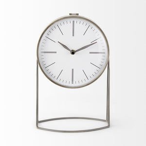 Mercana Aurus Sculptural Metal Table Clock – Modern Design with Easy Readability for Stylish Interiors 68520