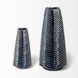 Mercana Bashir I Small Dark Navy Gloss Ceramic Vase  68615