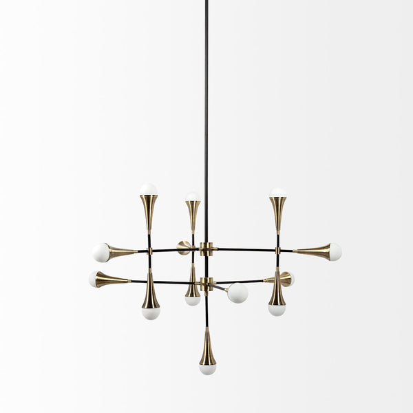 Mercana Decarlo II Striking Multi-Arm Thirteen Light Chandelier with Sputnik Design for Modern Interiors 68597