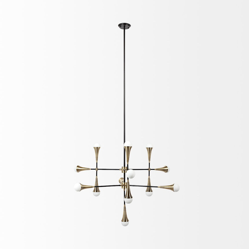 Mercana Decarlo II Striking Multi-Arm Thirteen Light Chandelier with Sputnik Design for Modern Interiors 68597