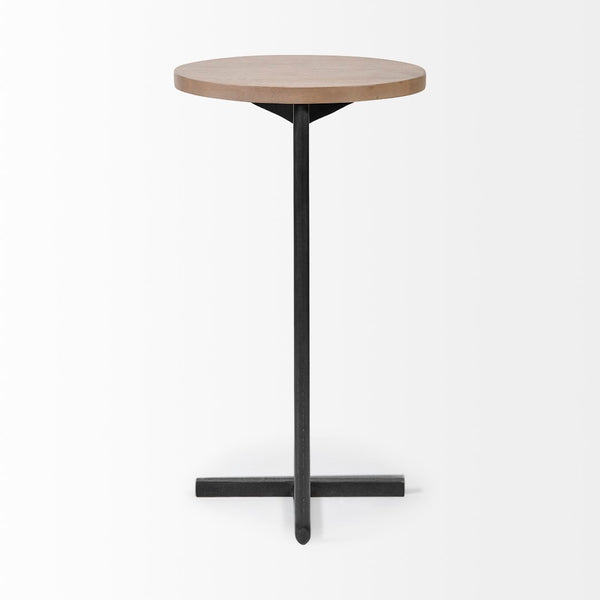 Mercana Ballatine Accent Table – Stylish Round Top with Sturdy Base for Modern Living Room Décor Essentials 68486