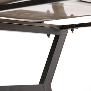 Mercana Vince Modern Glam 3-Drawer Writing Desk with Luxe Accents for Stylish Home Office Organization 68443