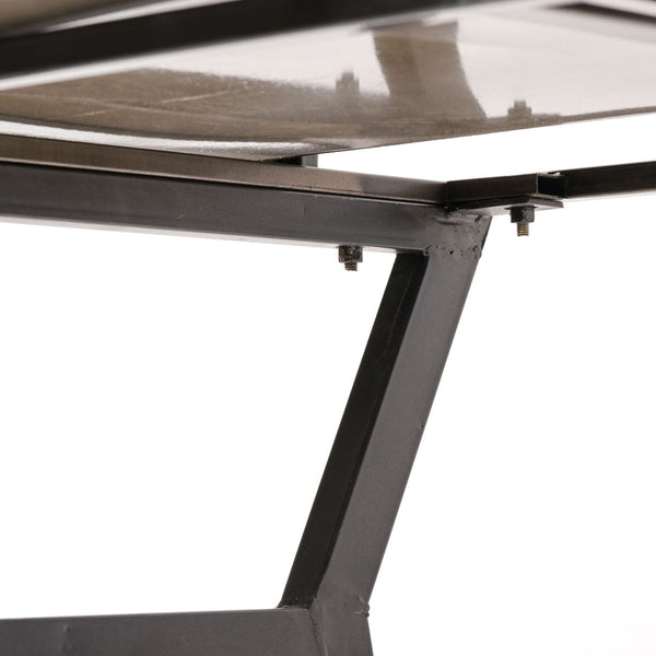 Mercana Vince Modern Glam 3-Drawer Writing Desk with Luxe Accents for Stylish Home Office Organization 68443