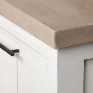 Mercana Fairview Solid Wood Sideboard with Four Cabinets - Farmhouse Style for Timeless Storage and Charm 68480