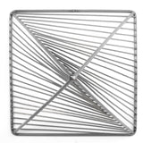 Mercana Risley 8L x 8W Gray Metal Triangular Decorative Object 68536