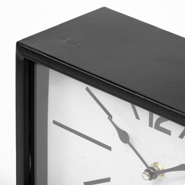 Mercana Lita Elegant Rectangular Table Clock - Vintage-Inspired Design with Modern Style for Any Room 68552