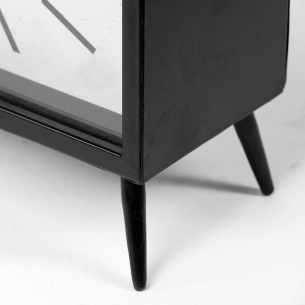 Mercana Lita Elegant Rectangular Table Clock - Vintage-Inspired Design with Modern Style for Any Room 68552