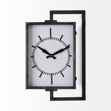 Mercana Hagar Rectangular Large Industrial Wall Clock 68553