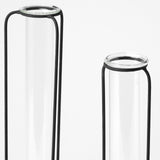 Mercana Beeker Set Of Three Black Metal Test Tube Style Vases  68600