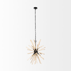 Mercana Jules Modern Sputnik Chandelier Light Fixture – 6 Bulb Pendant, Stylish Illumination for Any Space 68404
