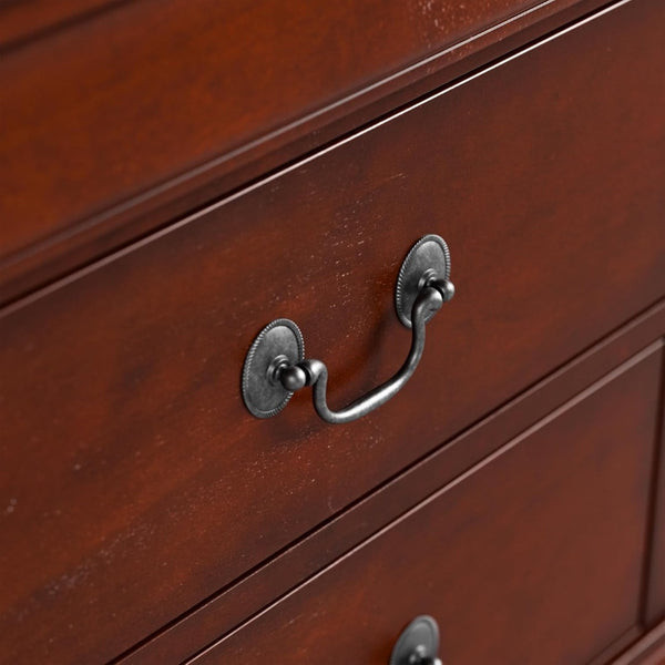 English Elm Light Gray Contemporary Nightstand Solid Rubberwood Dovetail Drawer Bedroom Storage Cherry B2741P433359