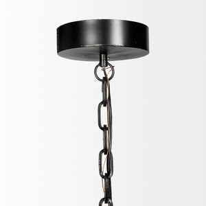 Mercana Bashaw I Elegant Metal Dome Pendant Light – Vintage-Industrial Design for Modern Farmhouse Spaces Black Metal 68475