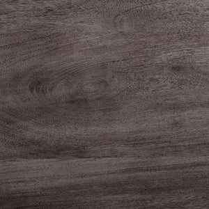 Mercana Crossman Solid Mango Wood Dining Table with Sculptural Pedestal Base for Elegant Gatherings 60" Dk Brown/Gray Wood Top | Dk Brown/Gray Wood Top 67119-AB