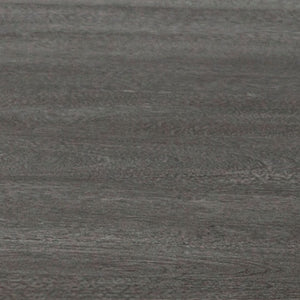 Mercana Maxwell Elegant Round Dining Table in Solid Mango Wood with Charcoal Pedestal for Modern Spaces 54" Brown Wood Top | Brown Wood/Metal Base 67849-AB