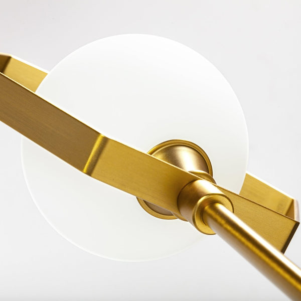 Mercana Desousa II Elegant Multi-Arm Chandelier with Glass Globes, Perfect for Modern Dining and Living Areas Brass Metal 68590