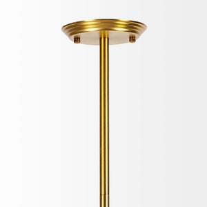 Mercana Desousa II Elegant Multi-Arm Chandelier with Glass Globes, Perfect for Modern Dining and Living Areas Brass Metal 68590