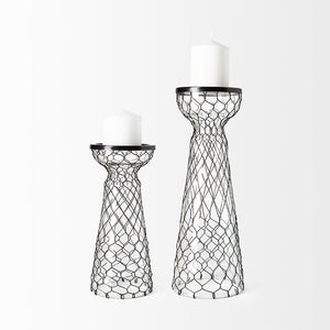 Mercana Shandra Elegant Candle Holder with Snakeskin Pattern for Modern Décor and Stylish Ambiance 68156