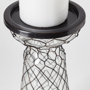 Mercana Shandra Elegant Candle Holder with Snakeskin Pattern for Modern Décor and Stylish Ambiance 68156