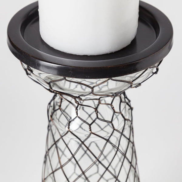 Mercana Shandra Elegant Candle Holder with Snakeskin Pattern for Modern Décor and Stylish Ambiance 68156