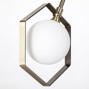 Mercana Desousa II Elegant Multi-Arm Chandelier with Glass Globes, Perfect for Modern Dining and Living Areas Champagne Metal 68591