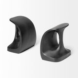 Mercana Last Cobbler's (Set of 2) 8L x 6W Black Shoemaker Tool Bookends 68419