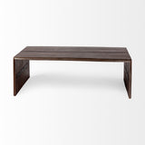 Mercana San Andreas 48"x25" Rectangular Brown Solid Wood Coffee Table 68516