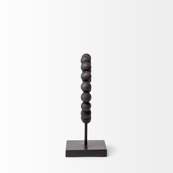 Mercana Tulane Decorative Object - Striking Beaded Broken Sphere for Modern Home Decor & Unique Styling 68682