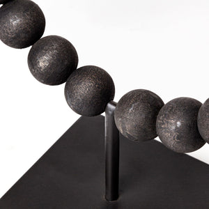 Mercana Tulane Decorative Object - Striking Beaded Broken Sphere for Modern Home Decor & Unique Styling 68682