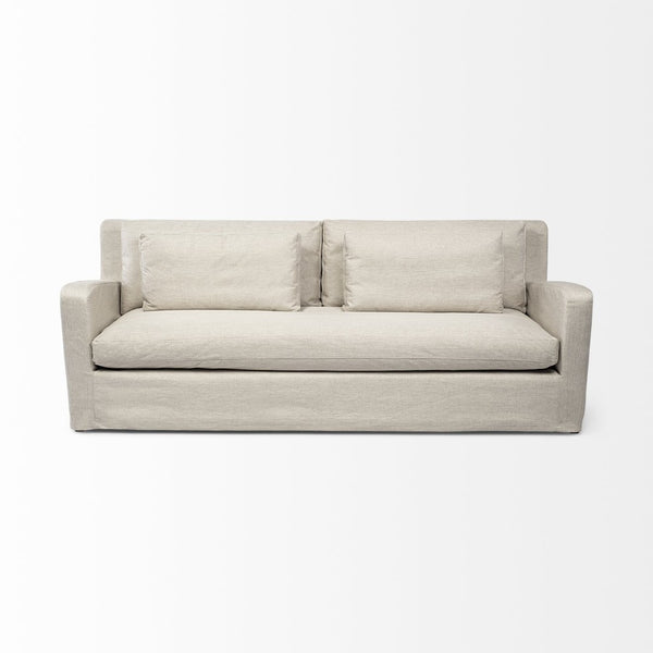 Mercana Denly Three-Seater Sofa: Luxurious Comfort with Stylish Slipcover, Perfect for Any Home Decor 68702