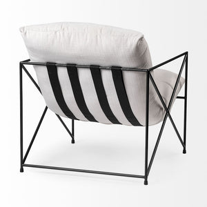 Mercana Leonidas Modern Accent Chair – Plush Upholstered Seat with Durable Metal Frame for Stylish Comfort 68446