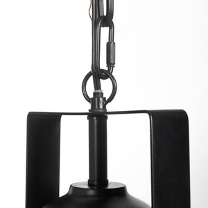Mercana Bashaw I Elegant Metal Dome Pendant Light – Vintage-Industrial Design for Modern Farmhouse Spaces Black Metal 68475