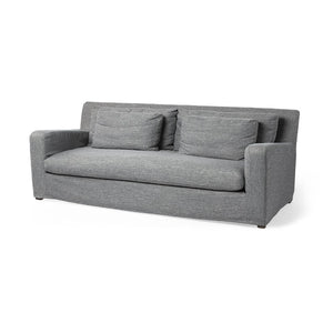 Mercana Denly 92" Modern Farmhouse Three-Seater Sofa with Plush Cushions and Durable Beechwood Frame 68721