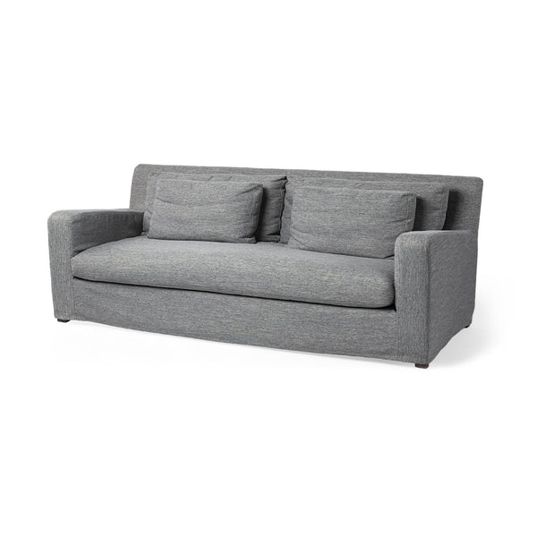 Mercana Denly 92" Modern Farmhouse Three-Seater Sofa with Plush Cushions and Durable Beechwood Frame 68721