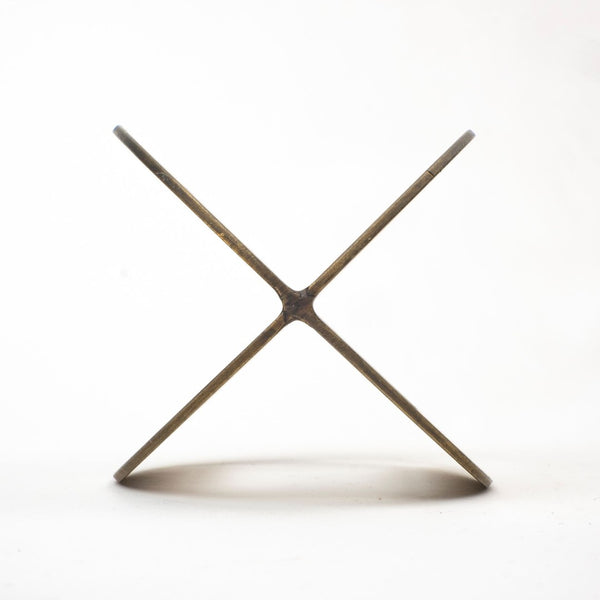 Mercana Cusco Geometric Decorative Object in Antiqued Gold - Modern Accent for Stylish Home Interiors Gold Iron | 6H 68663