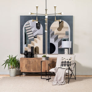 Mercana Decarlo II Striking Multi-Arm Thirteen Light Chandelier with Sputnik Design for Modern Interiors 68597