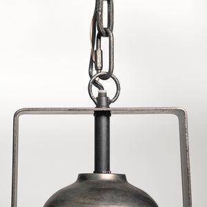 Mercana Bashaw I Elegant Metal Dome Pendant Light – Vintage-Industrial Design for Modern Farmhouse Spaces Gray Metal 65100
