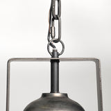 Mercana Bashaw I 17x20 Gray Toned Metal Dome Pendant Light  65100