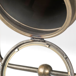 Mercana Debdou Adjustable Cinema-Style Floor Lamp with Sleek Stem and Sturdy Collapsible Base for Any Space Gold Metal 65134