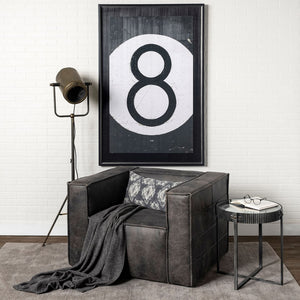 Mercana Debdou Adjustable Cinema-Style Floor Lamp with Sleek Stem and Sturdy Collapsible Base for Any Space Gold Metal 65134