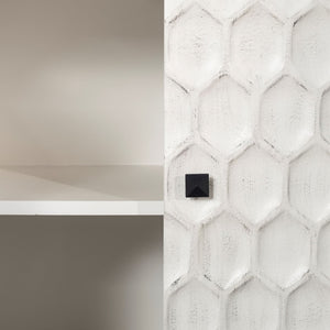 Mercana Savannah Accent Cabinet - Modern Rustic Storage Solution with Embossed Doors for Any Space 68268