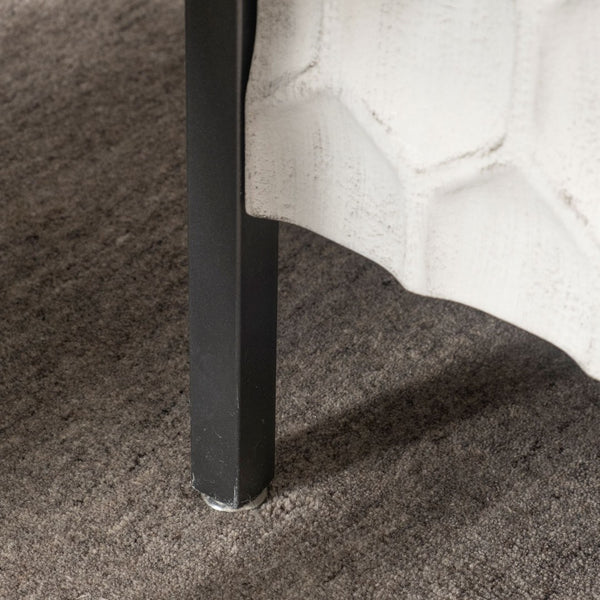 Mercana Savannah Accent Cabinet - Modern Rustic Storage Solution with Embossed Doors for Any Space 68268