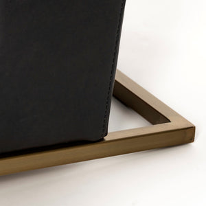 Mercana Horace Elegant Diamond-Stitched Accent Chair with Industrial Iron Frame for Modern Interiors 50406