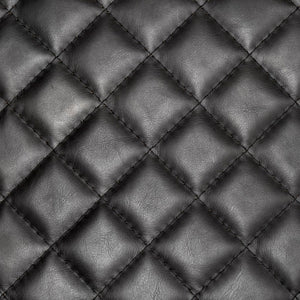 Mercana Horace Elegant Diamond-Stitched Accent Chair with Industrial Iron Frame for Modern Interiors 50406