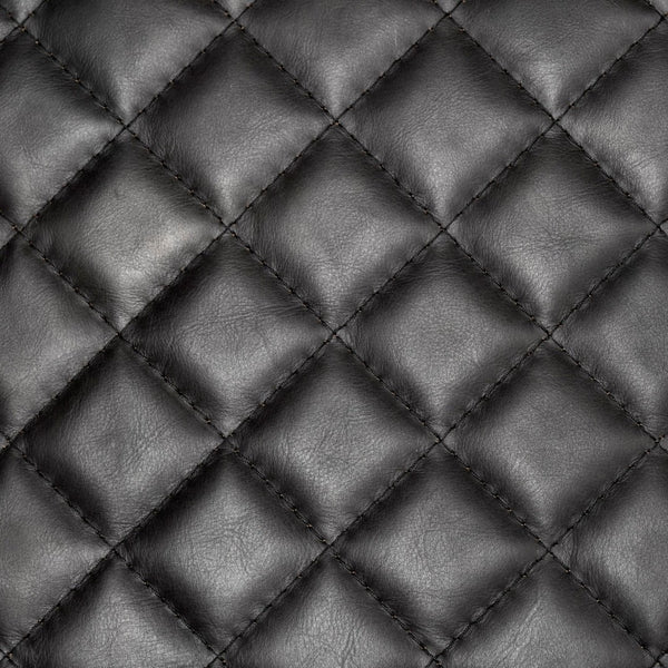 Mercana Horace Elegant Diamond-Stitched Accent Chair with Industrial Iron Frame for Modern Interiors 50406