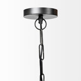 Mercana Minerva 19x22 Metallic Gray Hammered Detail Pendant Light 68403