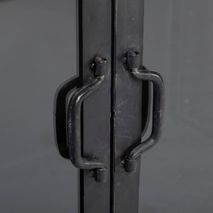 Mercana Pender 63" L Glass Door Display Cabinet - Modern Farmhouse Meets Industrial Style for Any Space 50523