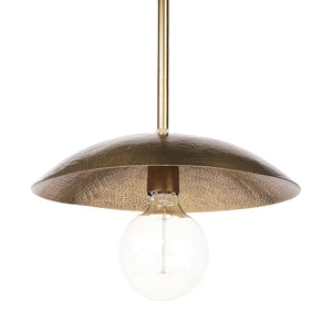 Mercana Garnet Pendant Light - Industrial Chic Hammered Shade for Cozy Ambiance in Any Modern Space 68774